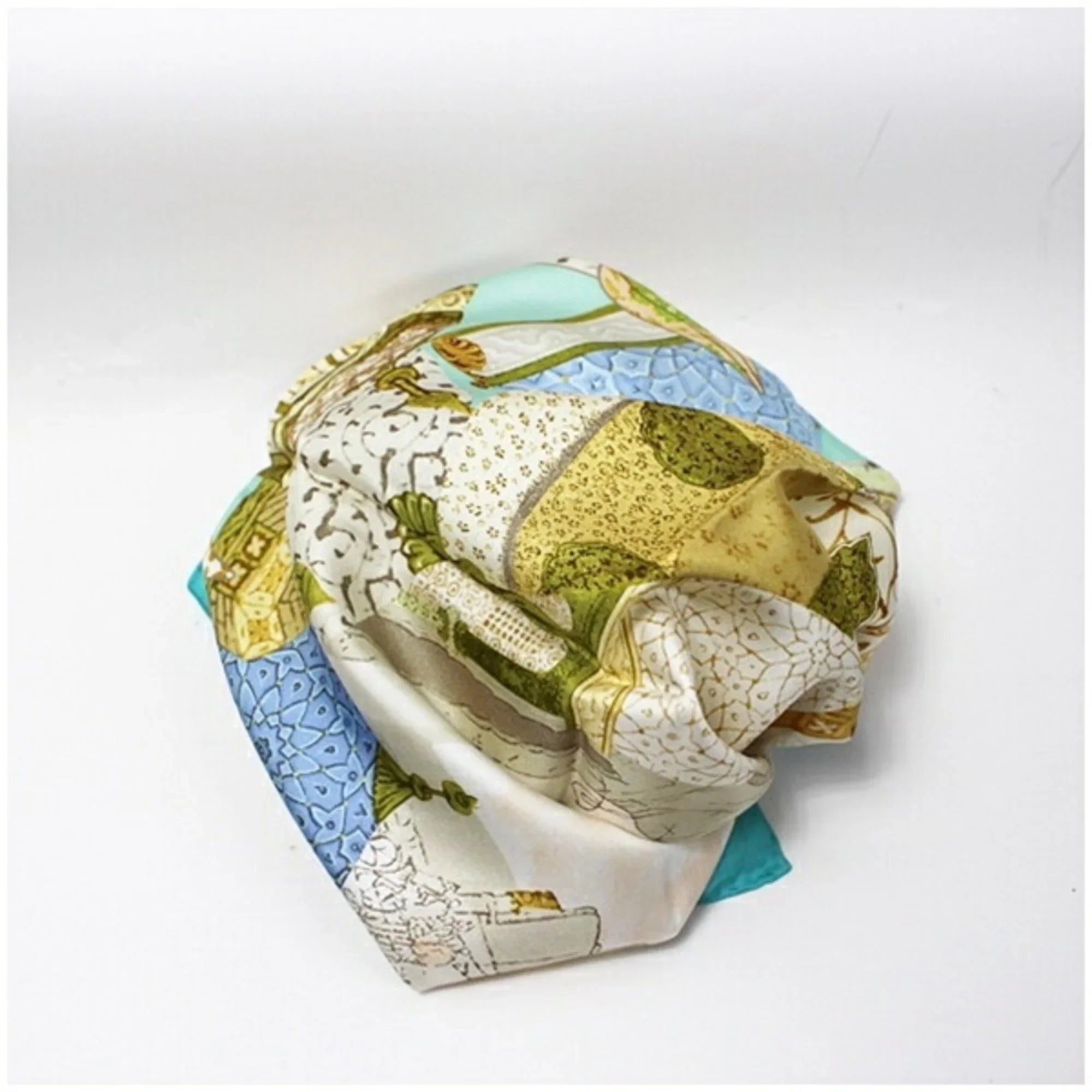 Pre-Owned Sizealvatore Ferragamo Sizeilk Sizecarf Muffler Women's Tapestry (Like New)