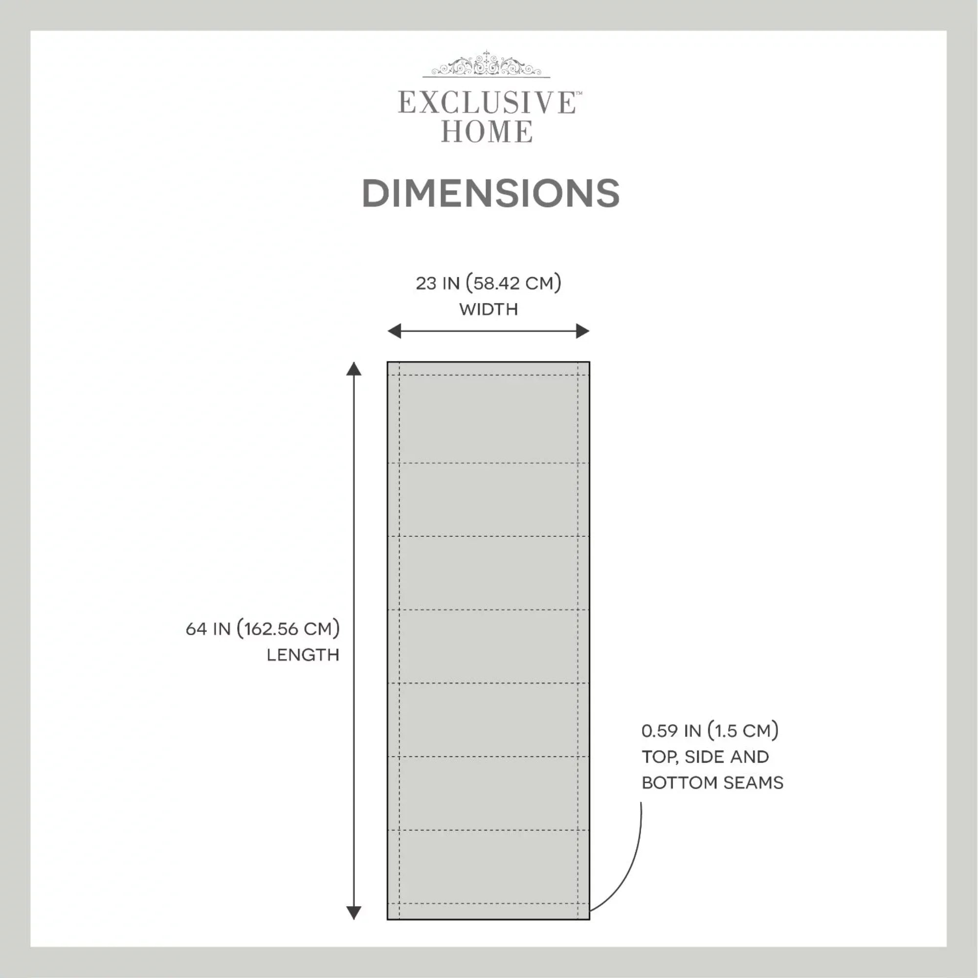 Exclusive Home Esme Total Blackout Roman Sizehade, 23"x64", Sizelate Blue