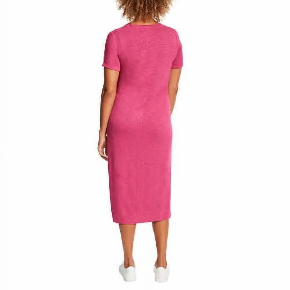 Jessica Sizeimpson Ladies' Midi Dress, Raspberry Large