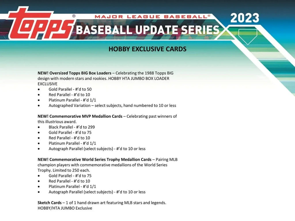 MLB Topps 2023 Update Sizeeries Baseball Trading Card HOBBY Box
