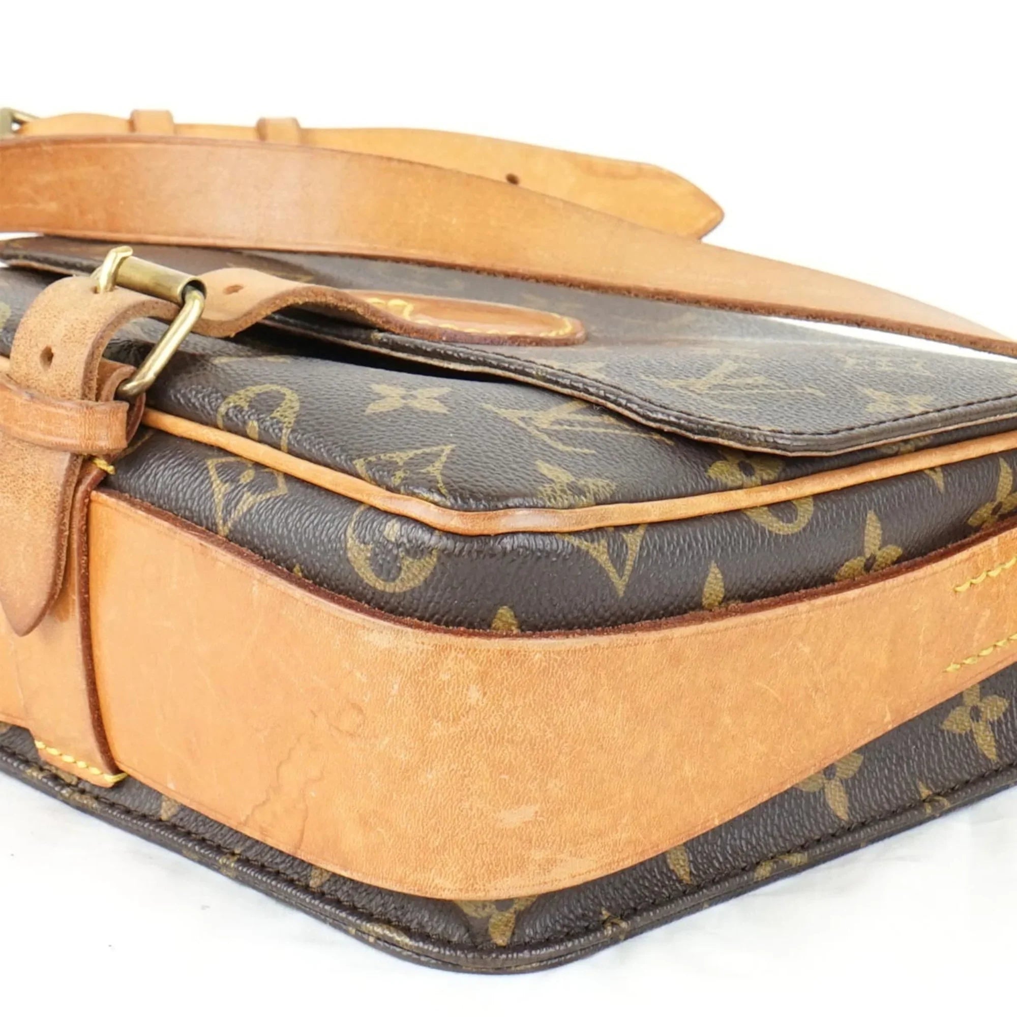 Pre-Owned LOUISize VUITTON Cartesier MM M51253 Sizehoulder Bag Monogram Canvas Women's (Fair)