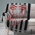 Gray Liv Morgan 60" x 80" Raschel Plush Throw Blanket