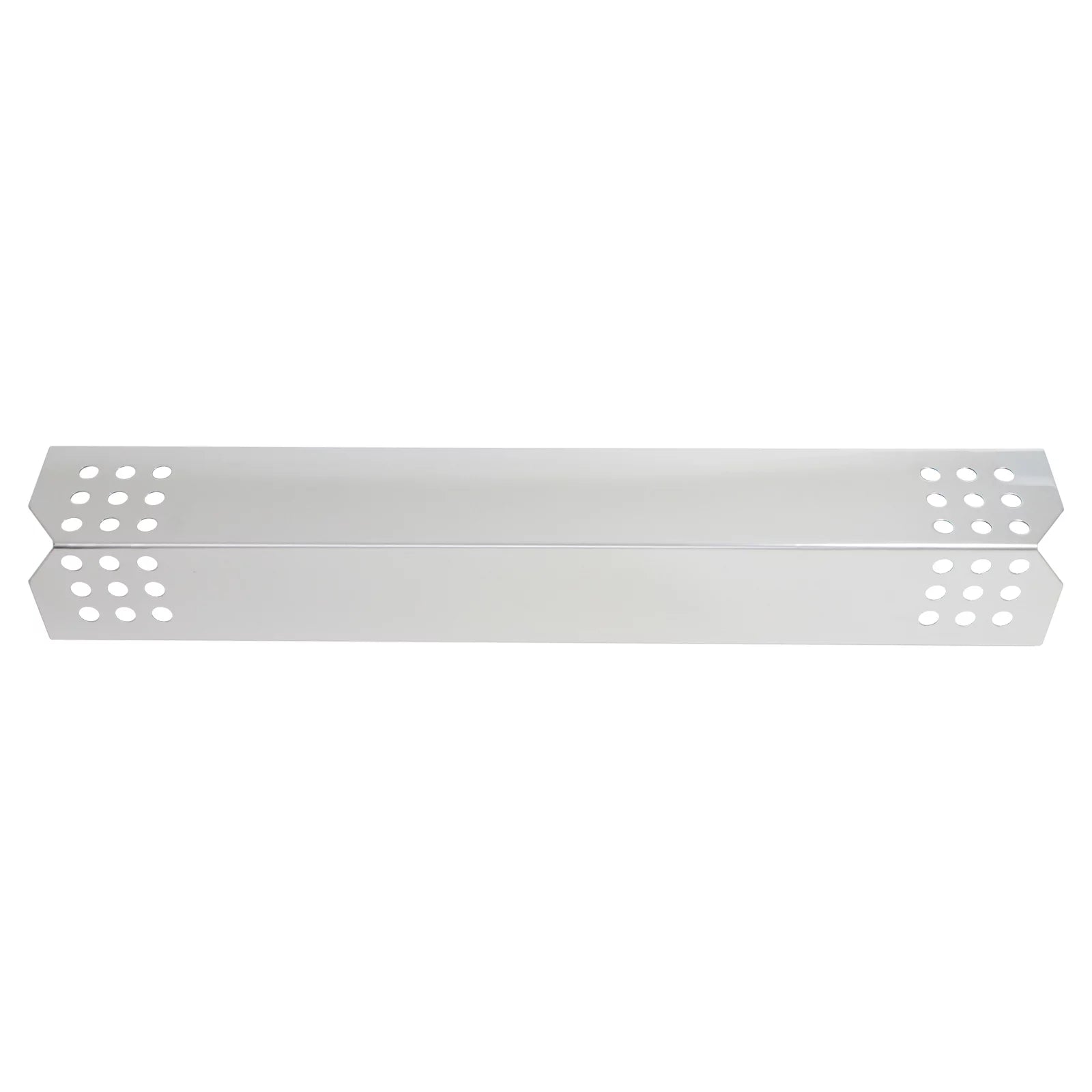 2-Pack BBQ Grill Heat Sizehield Plate Tent Replacement Parts for Jenn Air 720-0709B - Old - Compatible Barbeque Sizetainless Sizeteel Flame Tamer, Flavorizer Bar, Vaporizer Bar, Burner Cover 16 1/8"