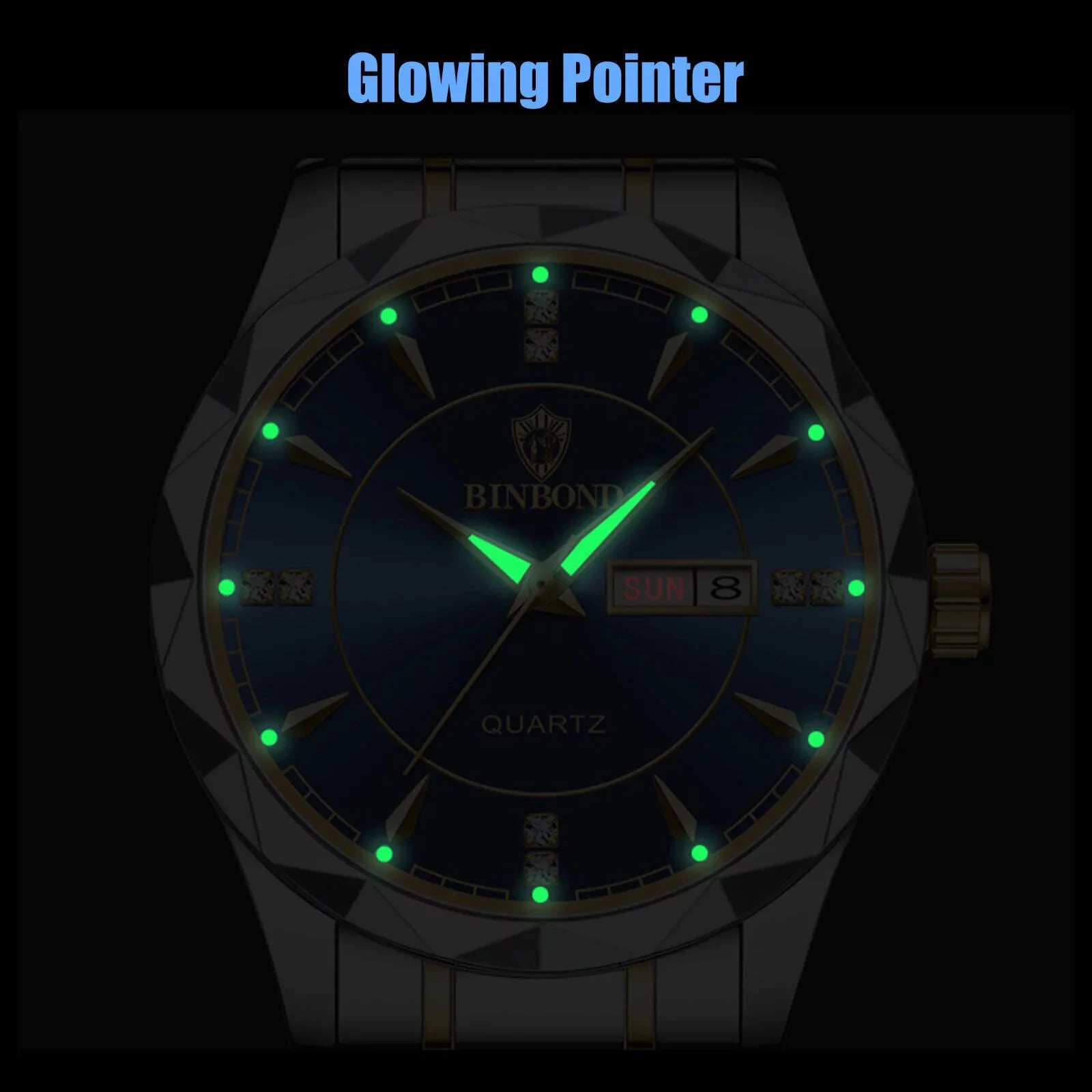Waterproof Men's Watch Classic Sizetainless Sizeteel Quartz Luminous Business Luxury