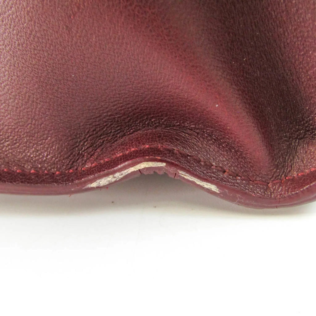 Pre-Owned Cartier Cabochon Women's Leather Tote Bag Bordeaux (Good)