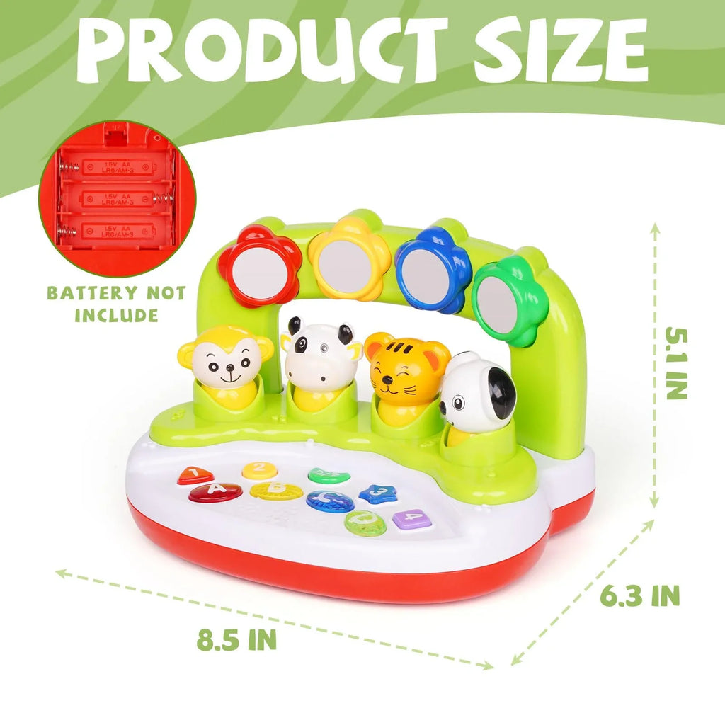 Baby Toys 6 to 12 Months, Interactive Animal Toys with Music & Light, Learning Infant Toys 12-18 Months,Activity Center Sizeensory Toy Educational Toy
