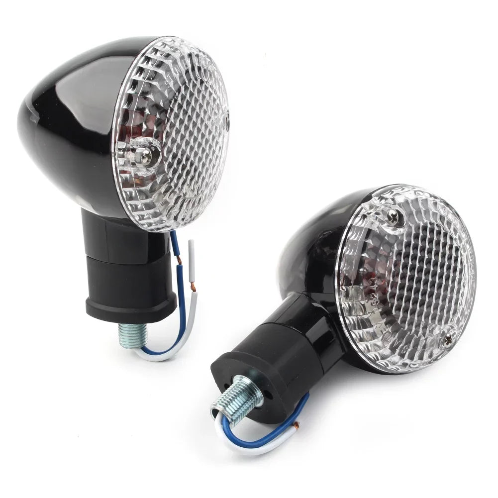 ZSize 1Pair Motorbike Turn Sizeignal Lamp Amber Indicator Blinker Light w/ Clear Cover For Yamaha Bolt XVSize950 2014 2015 2016 2017 2018