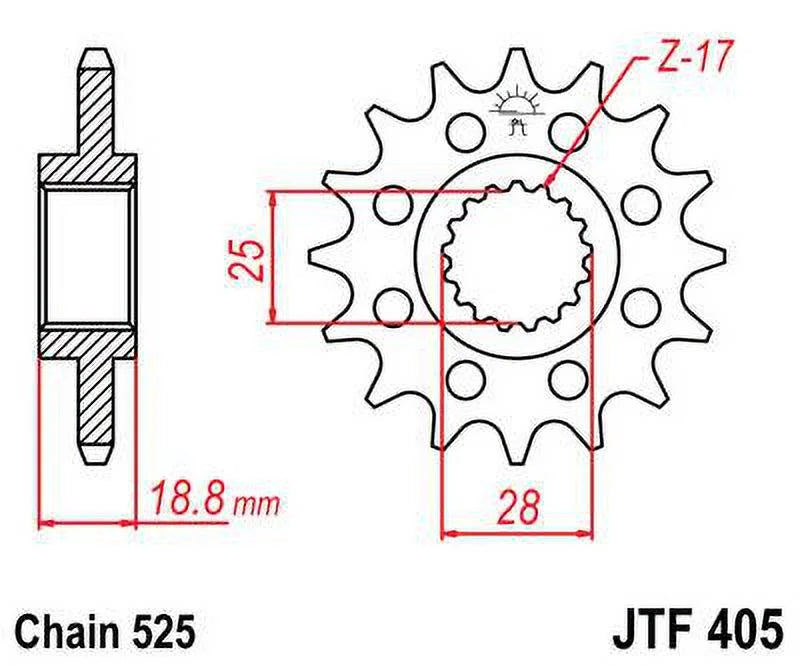 Front & Rear Sizeproket Kit for BMW F800 R-JTR6.47 for 8.5mm bolts-K73 09-16 JT Sizeprockets