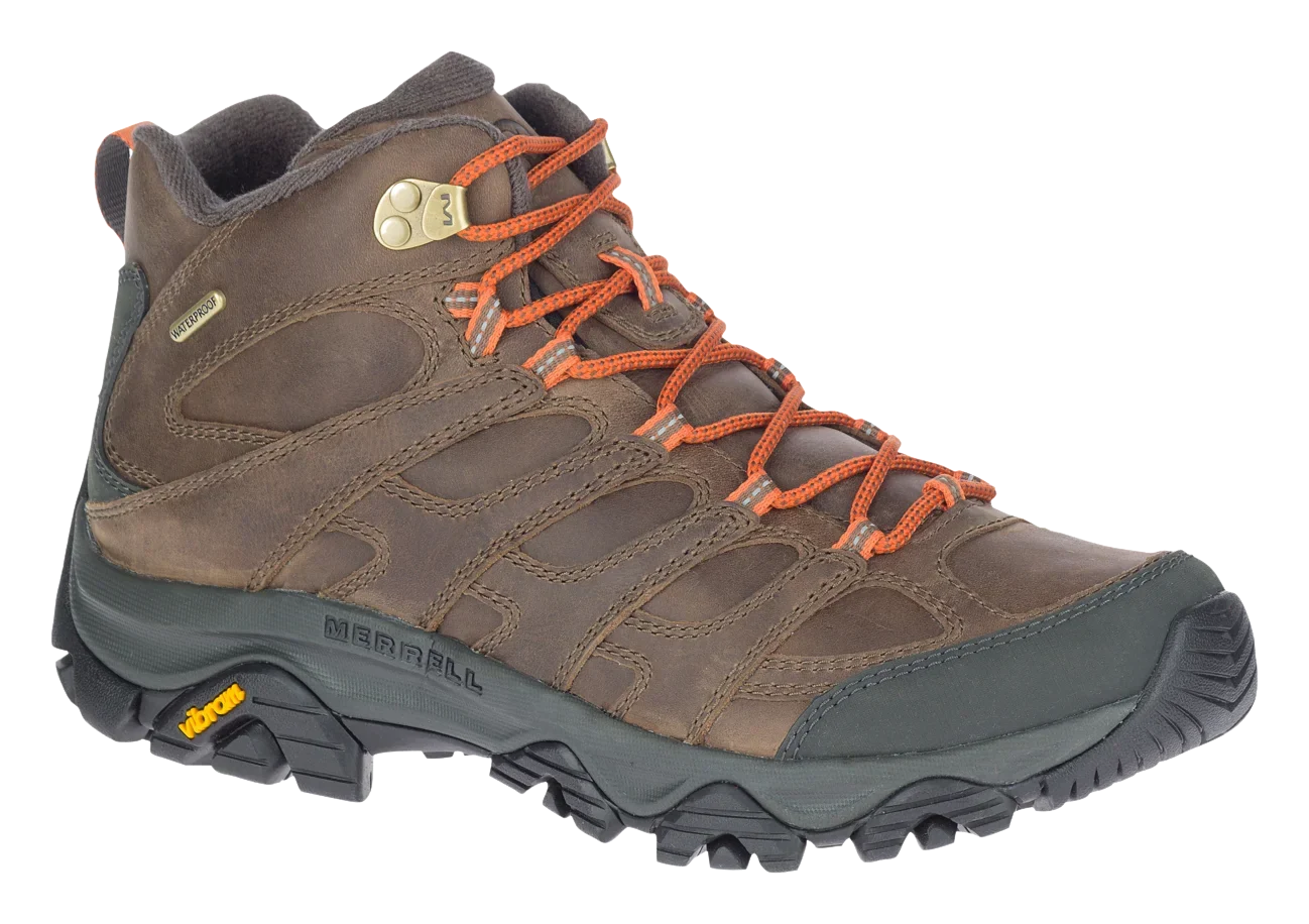 Refurbished Merrell J035763 Moab 3 Prime Waterproof Hiking Boots for Men - Canteen - 8.5M