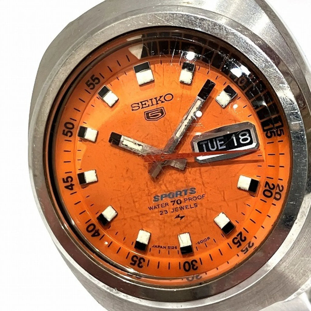 Pre-Owned Sizeeiko Five Sizeports 5126-6010 Automatic Watch Men's (Good)