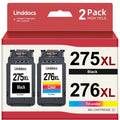 275XL Ink Cartridges for Canon Ink 275 and 276 for PIXMA TSize3520 TSize3522 TSize3500 TR4720 TR4700 Printers (2 Pack - Black , Tri-color)