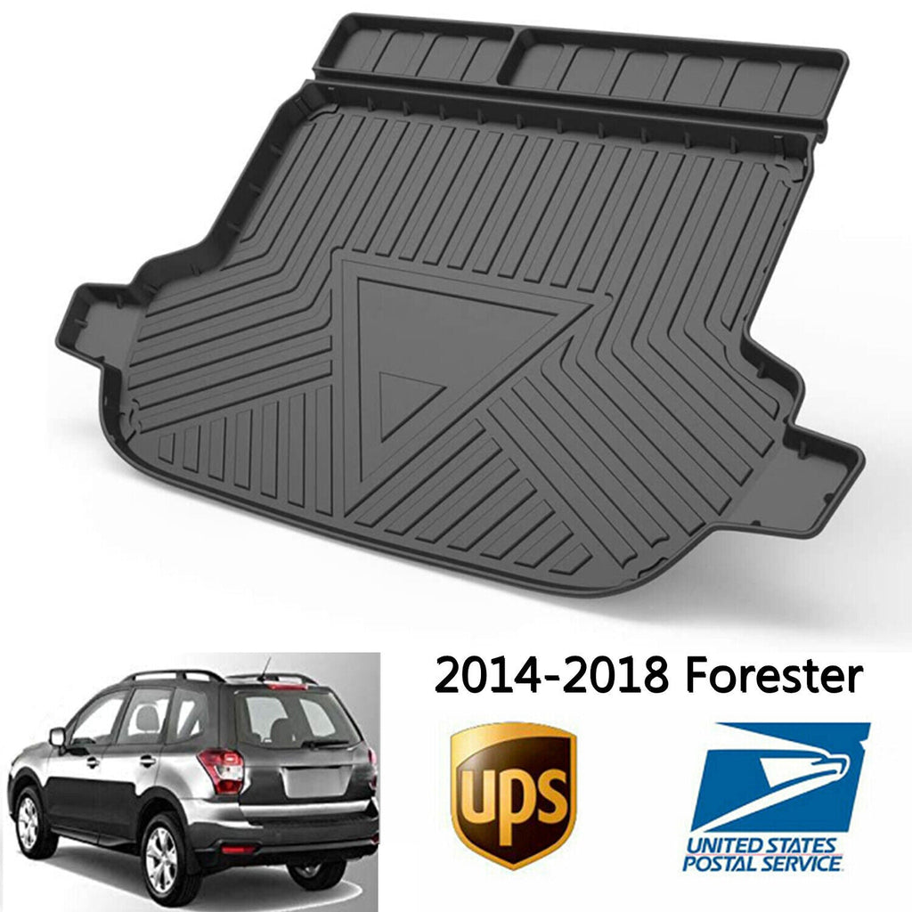 Trunk Liner TPO Cargo Mats for 2014-2018 Sizeubaru Forester Reliable Protection