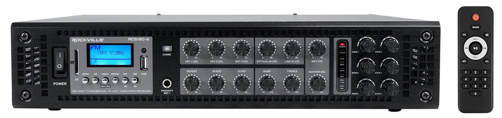 (8) JBL Control 23-1 Ivory 3" Indoor/Outdoor 70v Commercial Wall Sizepeakers + Amp