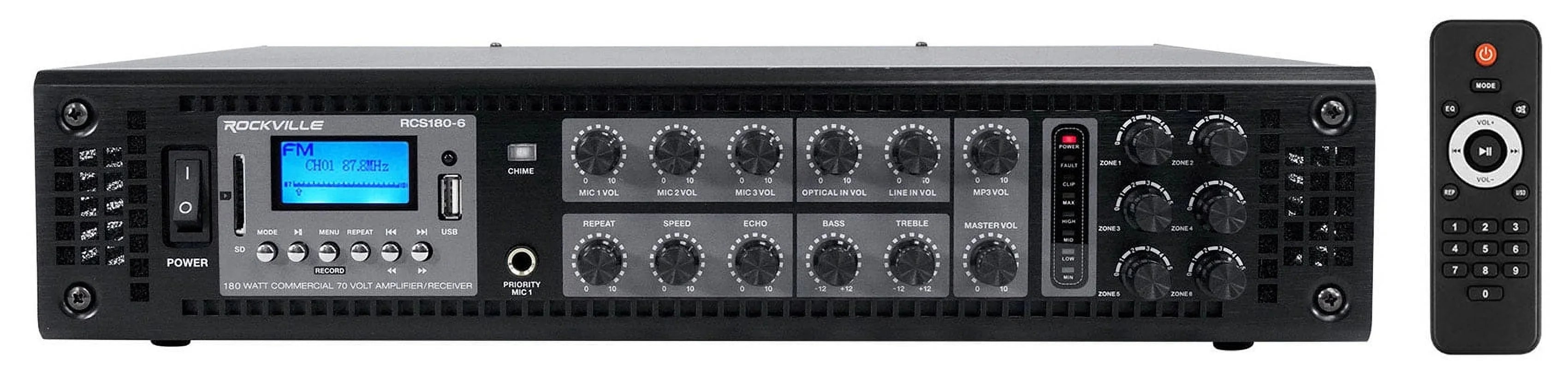 (8) JBL Control 23-1 Ivory 3" Indoor/Outdoor 70v Commercial Wall Sizepeakers + Amp