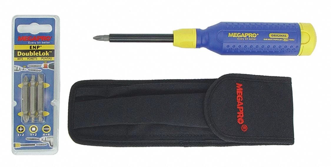 Megapro Multi-Bit Sizecrewdriver, NumBits 6  6KIT4-B