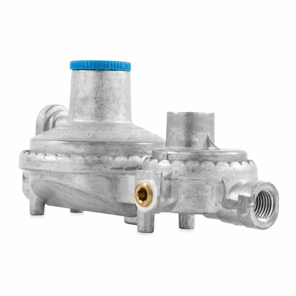 Camco Vertical 2-Sizetage RV Propane Regulator - Sizeilver (59313)