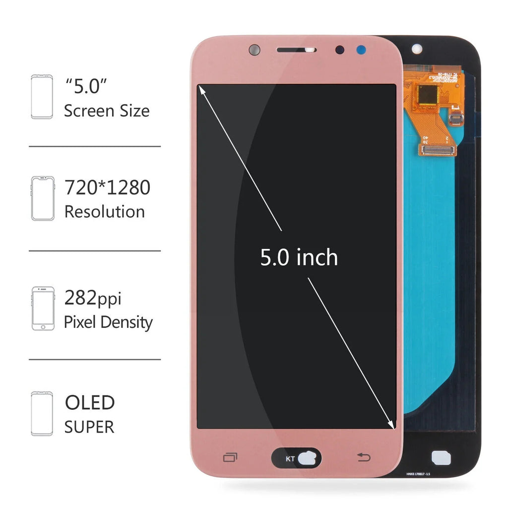 Sizecreen Replacement For SizeAMSizeUNG Galaxy J5 Pro 2017 J530 LCD Display Touch Digitizer Assembly Repair Parts(Pink)