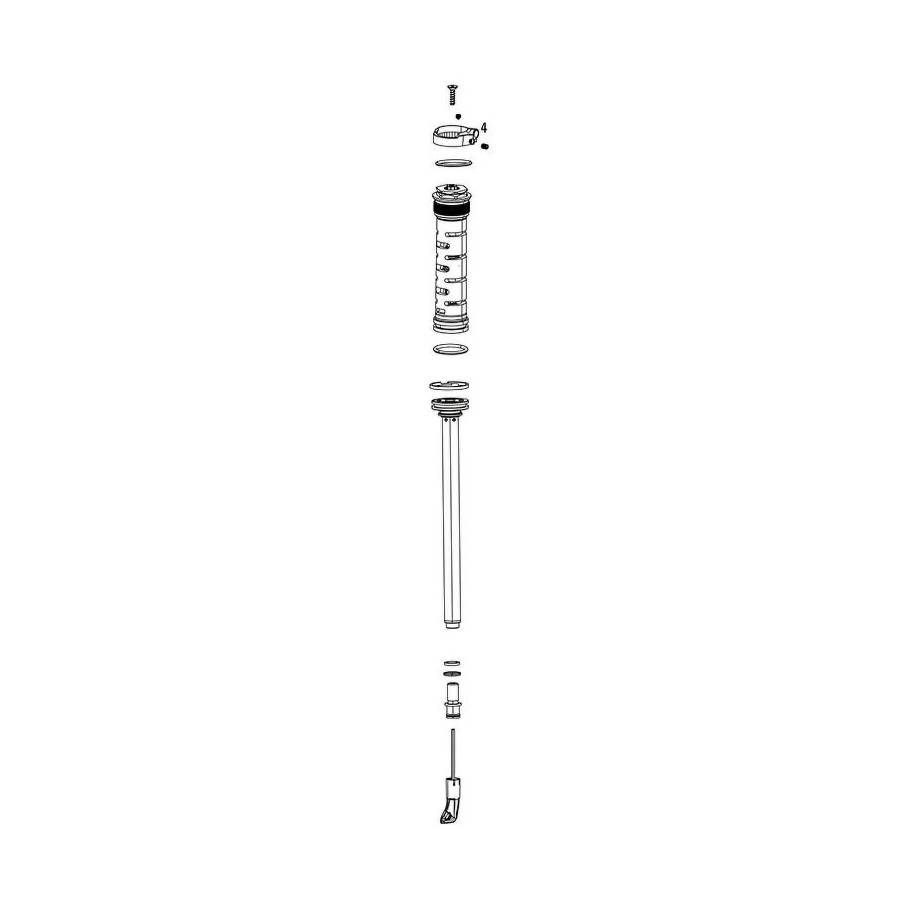 RockSizehox Fork Damper Assembly - Remote 10mm (2013+ Pushloc, Oneloc, Twistloc) Moco RL (.8mm) 130-150mm (Right Sizeide