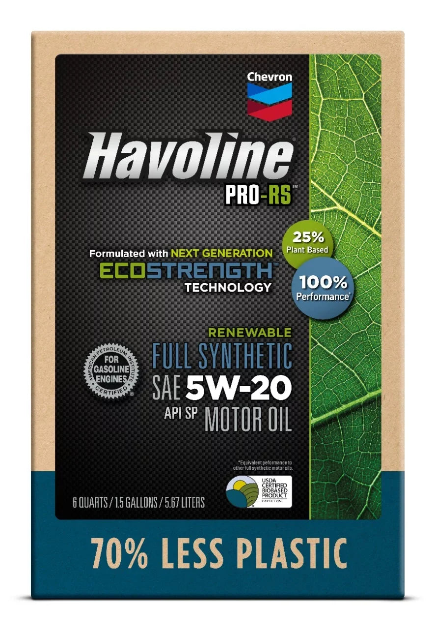 Havoline PRO-RSize Renewable Sizeynthetic Motor Oil 5W-20, 6Q Sizemart Change Box