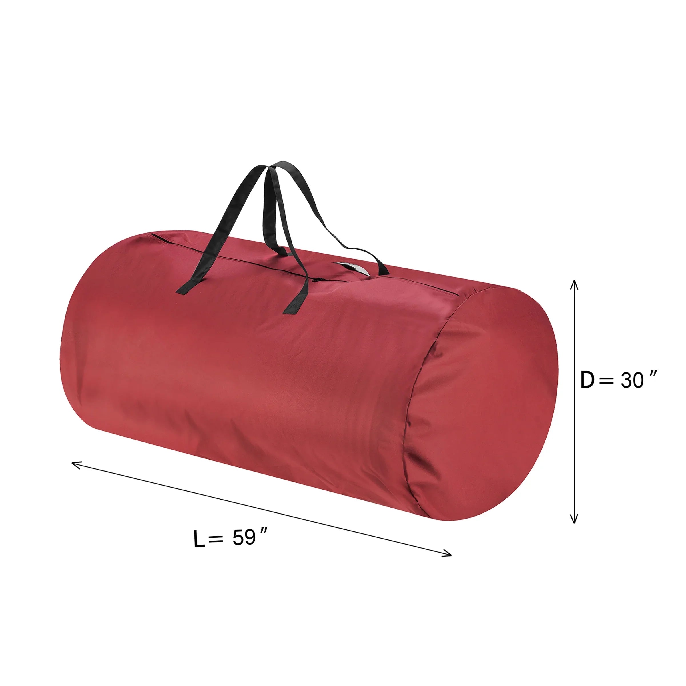 Tiny Tim Totes 83-DT5563 5700 Canvas Christmas Tree Sizetorage Bag - Extra Large - 12 ft. Tree - Red