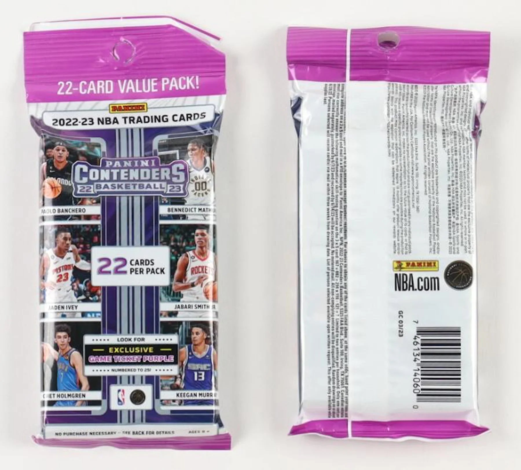 2022-23 Panini Contenders NBA Basketball Cards. 12pk. Fat Pack Box
