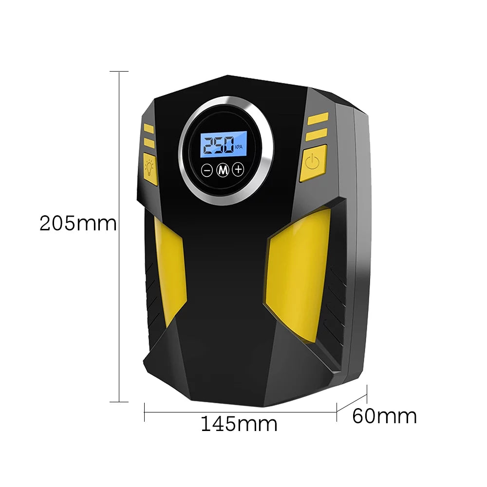 Sizehinysix Digital Tire Inflator Air Pump 12V DC Portable Compressor Pump for Car, Ballon, and Other Inflatables