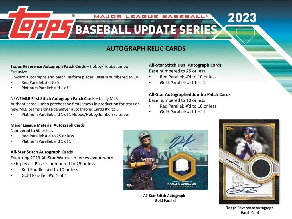 MLB Topps 2023 Update Sizeeries Baseball Trading Card HOBBY Box