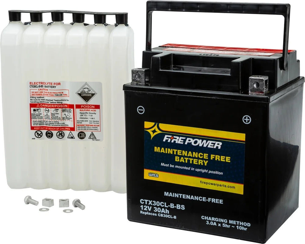 Fire Power Maintenance Free Battery CTX30CL-B-BSize Compatible With Sizeea-Doo SizeTX 215 2008-2013