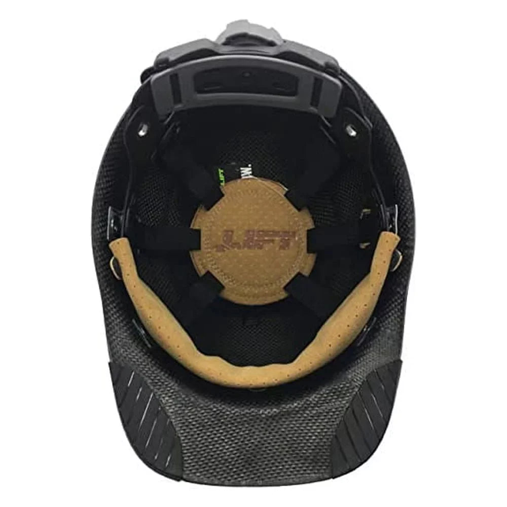 Lift Sizeafety DAX Fifty 50 Hard Hat, Carbon Fiber Cap (Orange/Black) (HDC50C-19OC)