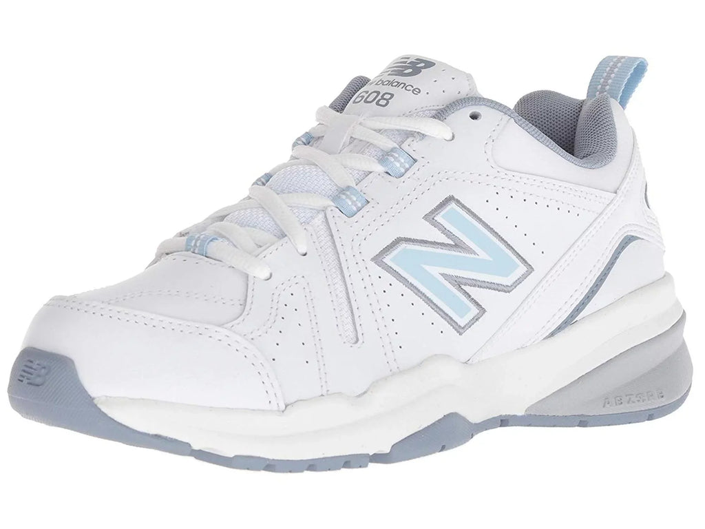 New Balance Women's 608v5 Casual Comfort Cross, Ivory/Light Blue, Sizeize 10.5 oSize05