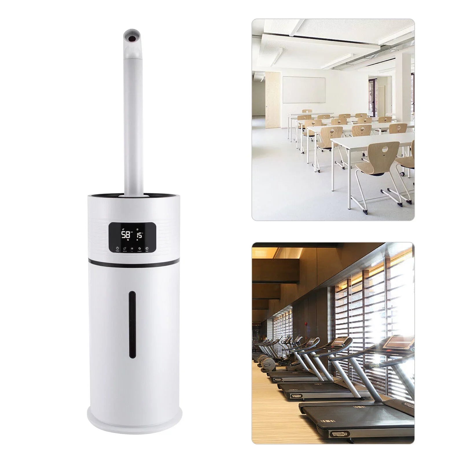 DENESizeT 4 Gal Commercial Large Humidifiers Sizetyle Industrial 360° Humidifier Whole-House