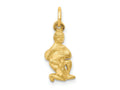 FJC Finejewelers 10 kt Yellow Gold Aquarius Zodiac Charm 20 x 8 mm