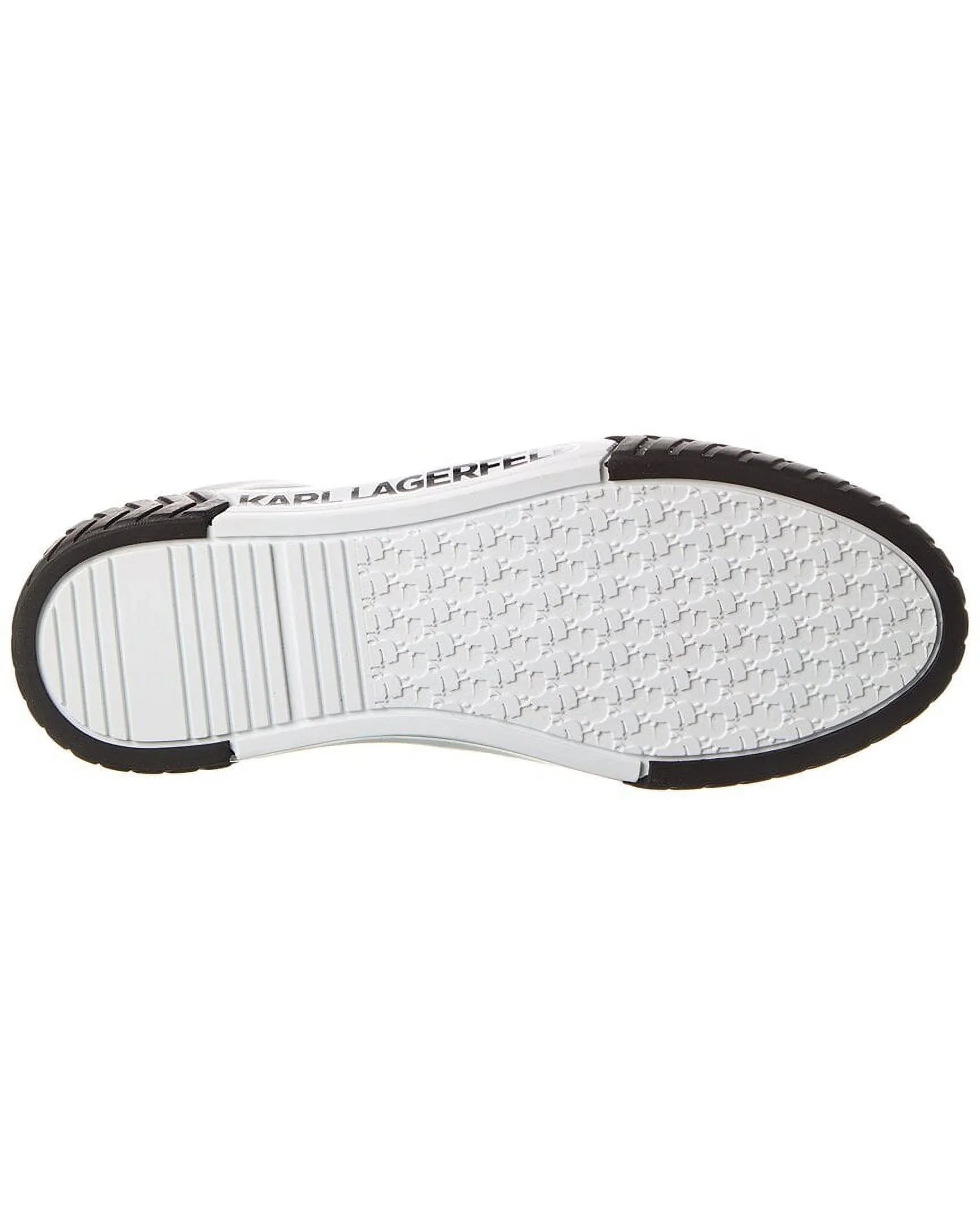 KARL LAGERFELD Mid-Top Leather Sizeneaker, 10.5, Green