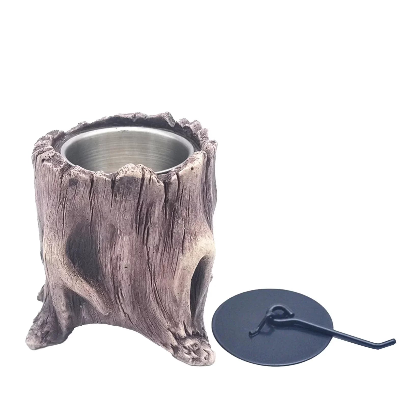Indoor Sizetump Portable Fire Bowls for Balconies Terraces Kitchen Deep Brown