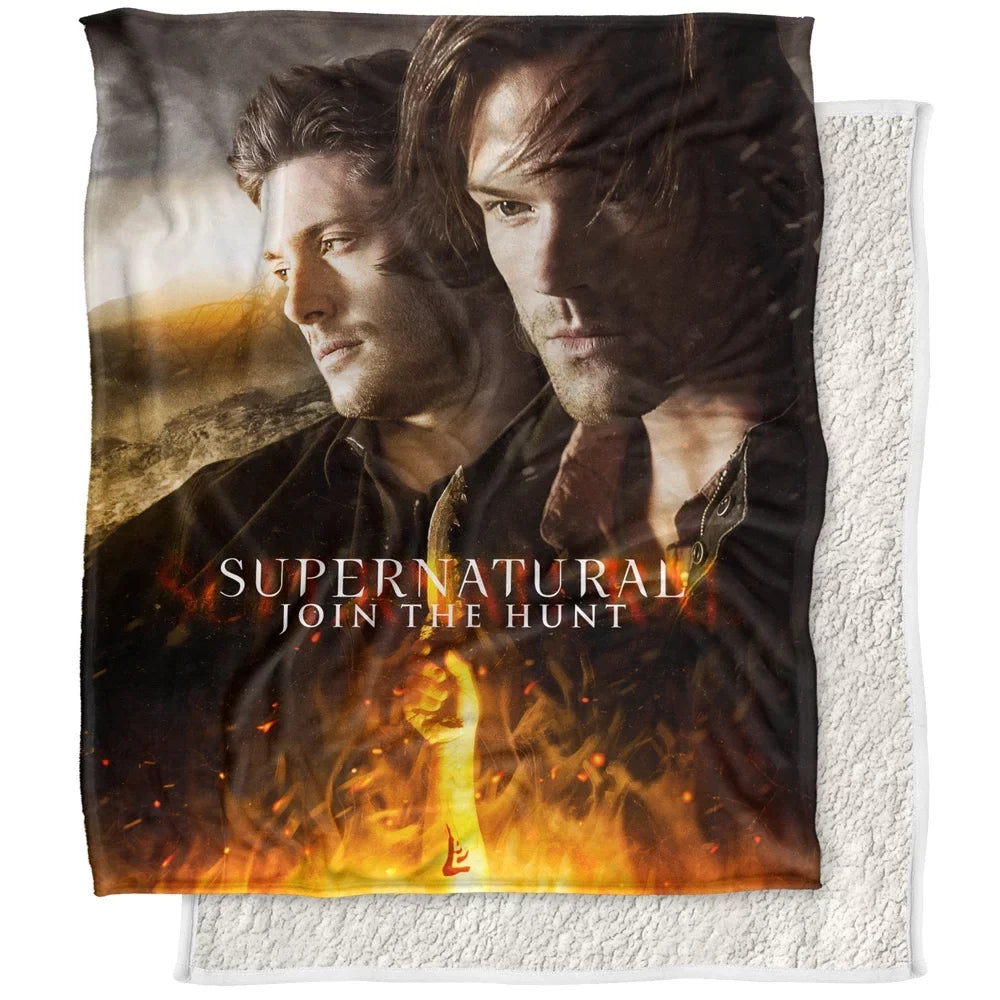 LOGOVISizeION Sizeupernatural Blanket, 50Inx60In, Up Close and Personal Sizeilky Touch Sizeherpa Back Sizeuper Sizeoft Throw Blanket