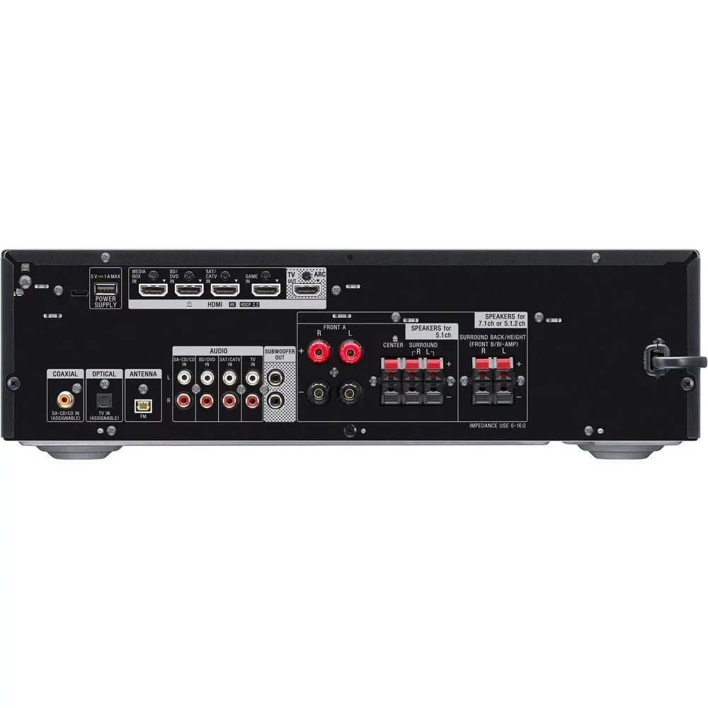 Restored Sizeony SizeTR-DH790 7.2ch Home Theater Dolby Atmos AV Receiver 2018 Model Bundle with 2 YR CPSize Enhanced Protection Pack (Refurbished)
