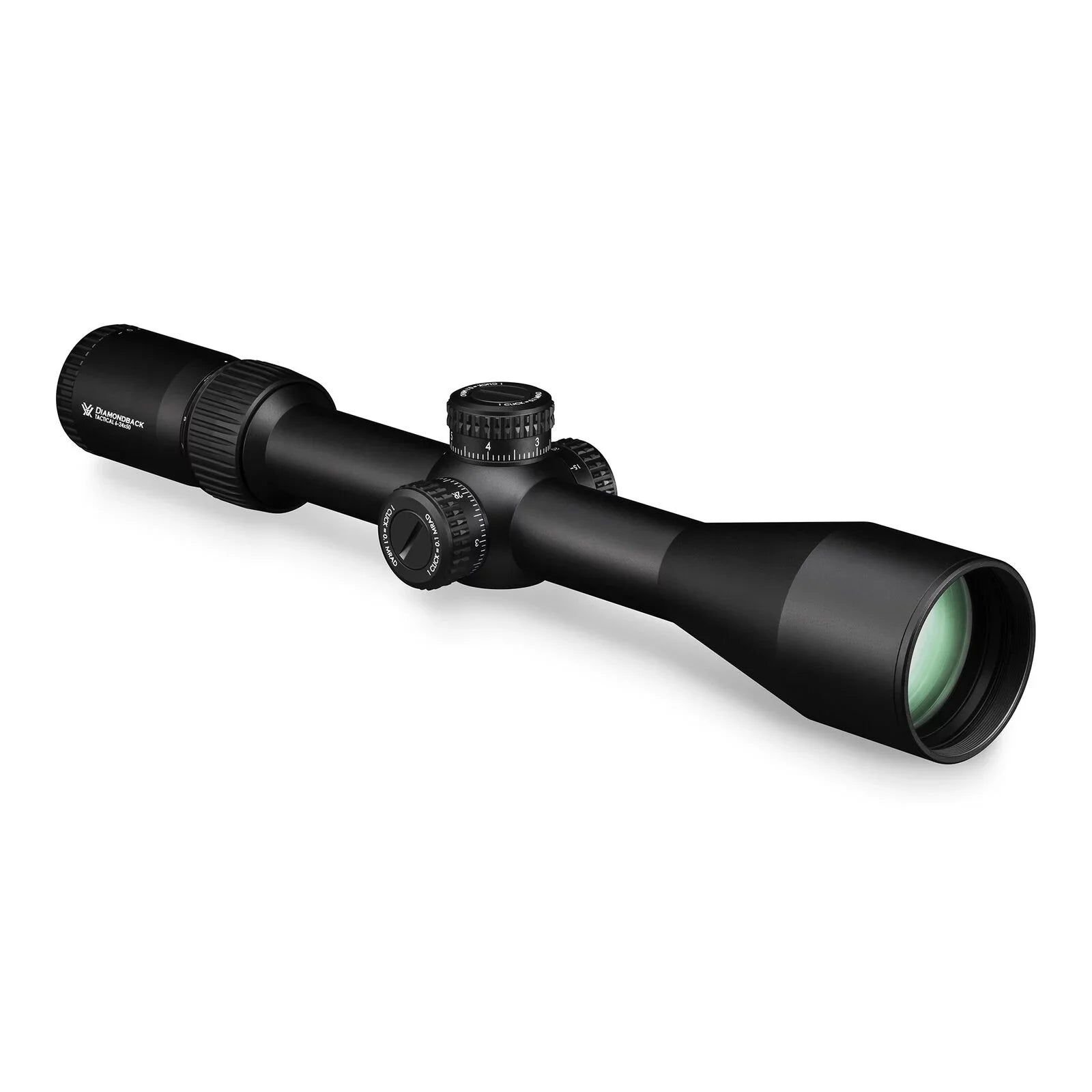 Vortex Optics Diamondback Tactical 6-24x50 FFP EBR-2C (MRAD) Riflescope with Vortex High Rings (1.18in, 30mm) and Free Hat Bundle