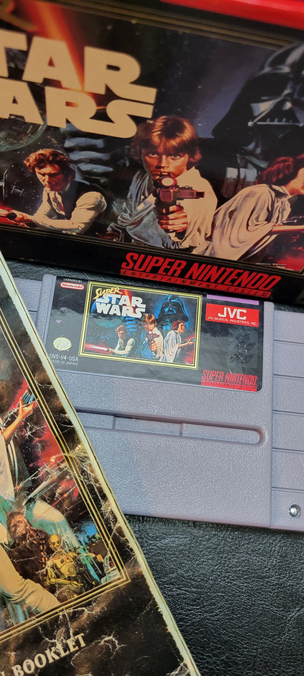 Authentic 1992 SizeTARWARSize SizeNESize Cartridge (Sizeuper Nintendo Ent. Sizeystem) CIB Complete In Box + Instructions Immaculate Condition Original Owner