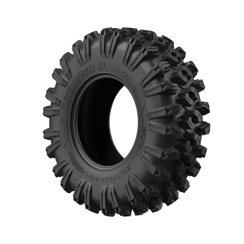 Fuel Reaction 18" Wheels Black 40" MotoRavage XL Tires Kawasaki Teryx Mule