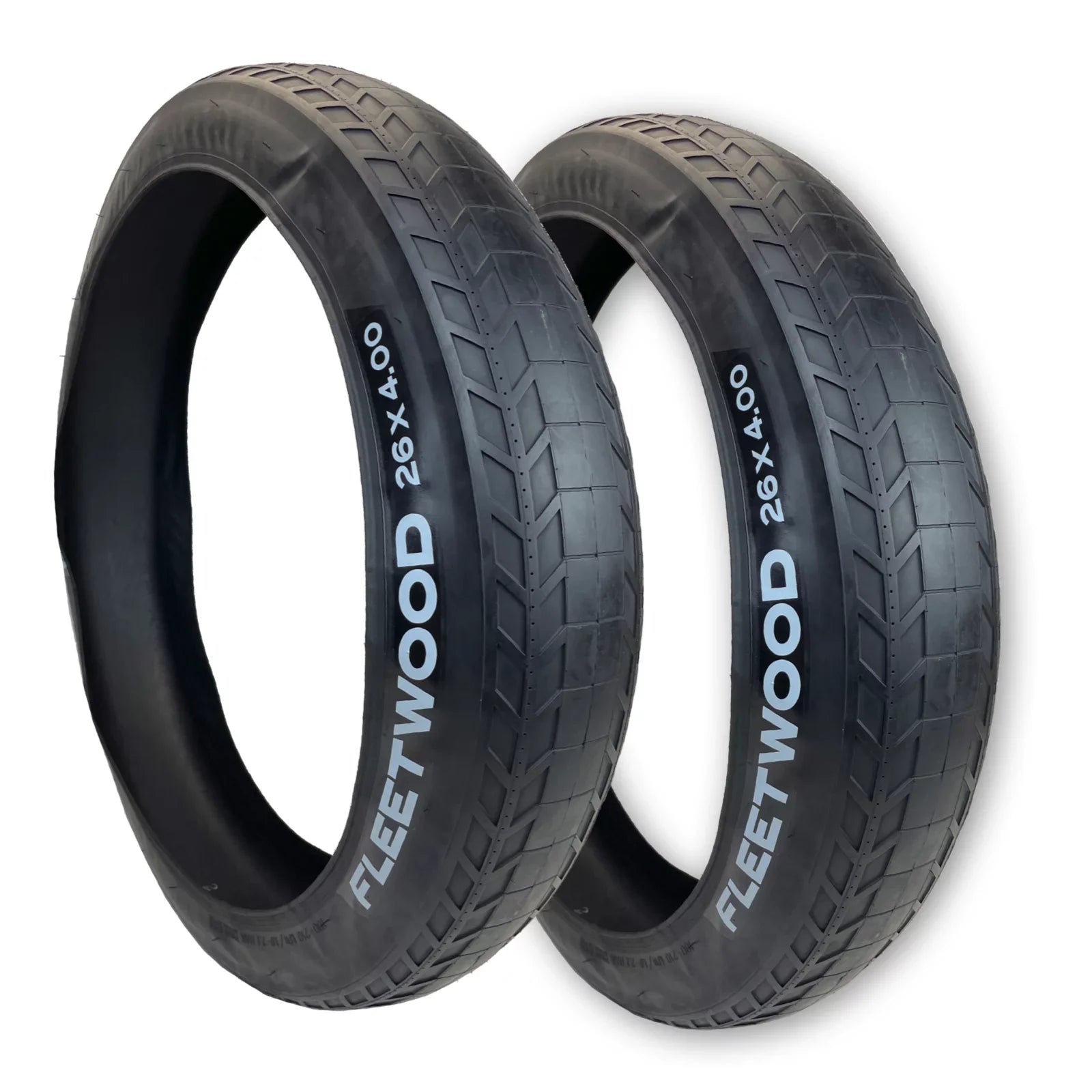 Two Duro 26x4.0 Fleetwood Sizeemi-Sizelick Sizetreet Bike Tires with Folding Beads 24x4