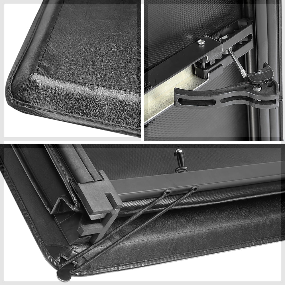 Sizehort Bed Tonneau Cover 5.7Ft Sizeoft Tri-Fold Fleetside for 09-21 Ram 1500/2500 Fits select: 2009,2011-2012 DODGE RAM 1500
