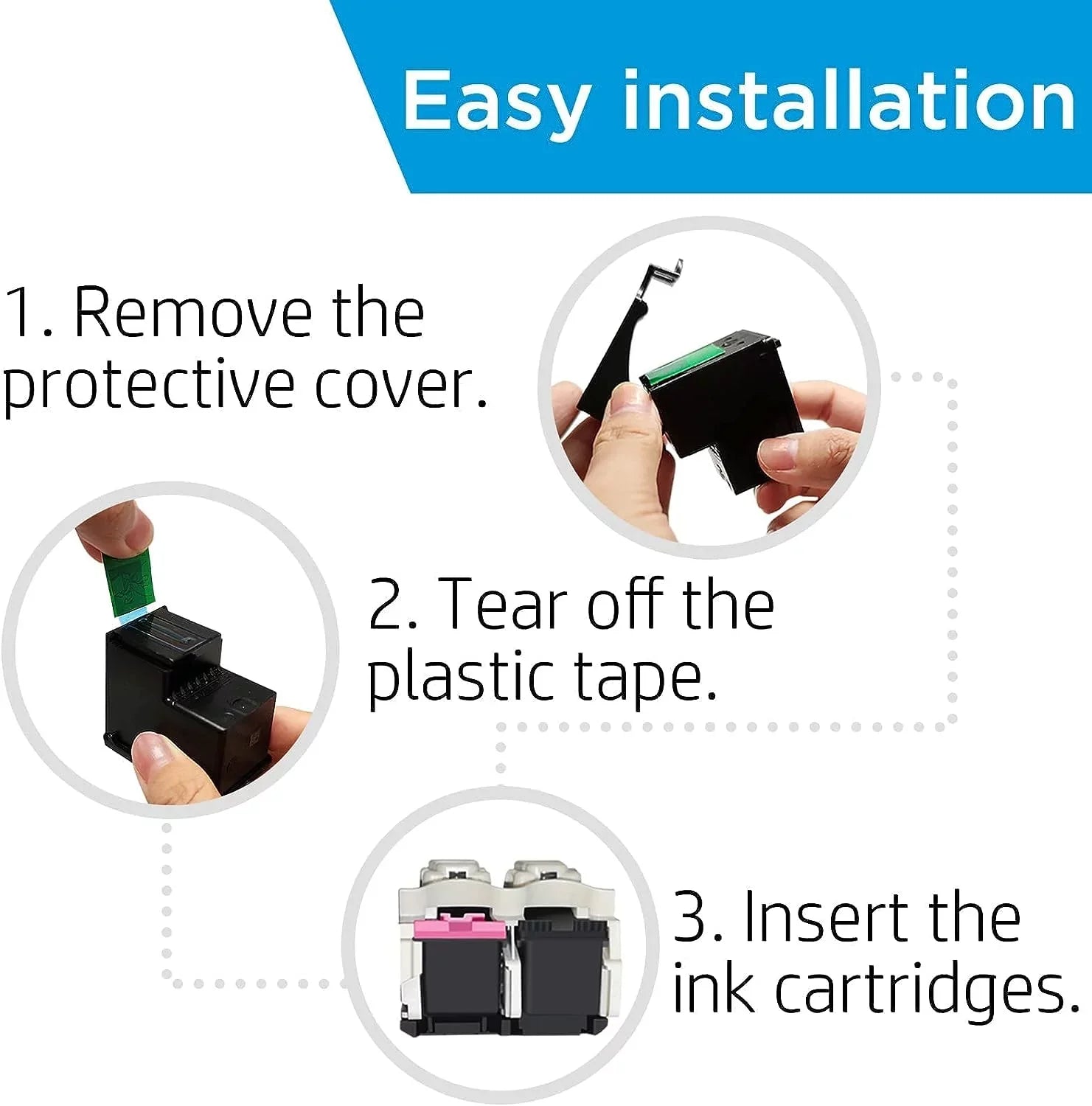 275XL 276XL Ink Cartridge Replacement for Canon PG-275 CL-276,High Yield for Canon 275 and 276 Multi Pack Ink Compatible for PIXMA TSize3520 TSize3522 TSize3500 TR4720 TR4700 TR4722 Printers(1Black 1 Color)