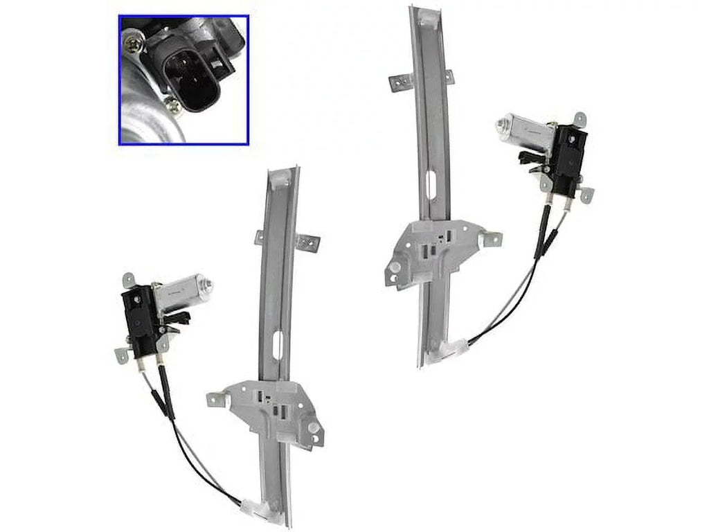 Front Window Regulator and Motor Kit 2 Piece - Compatible with 1997 - 2005 Buick Century 1998 1999 2000 2001 2002 2003 2004