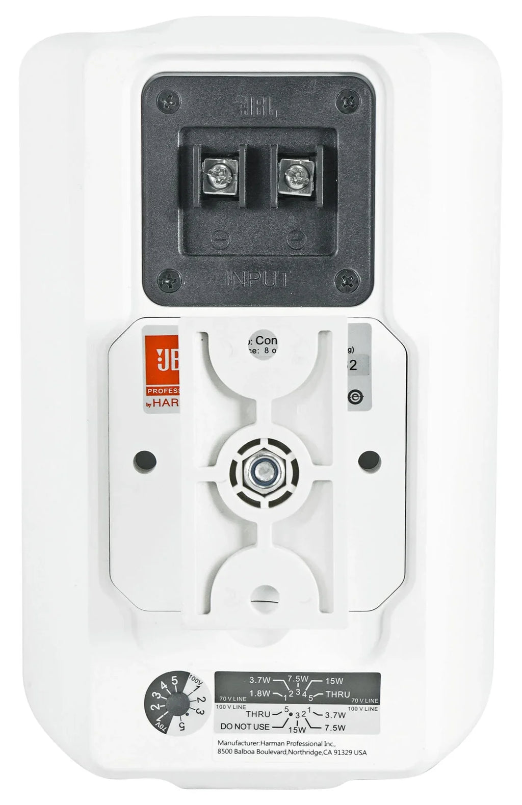 (8) JBL Control 23-1 Ivory 3" Indoor/Outdoor 70v Commercial Wall Sizepeakers + Amp