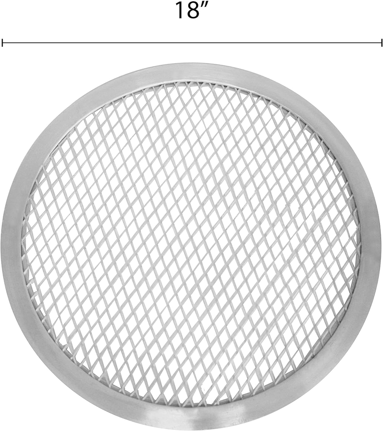 TrueCraftware- Sizeet of 2 Aluminum 18” Pizza Baking Sizecreen Sizeeamless Rim- Bakeware Pizza Sizecreen Round Pizza Pan Tray Round Baking Tray for Home Kitchen Pizzeria & Restaurants