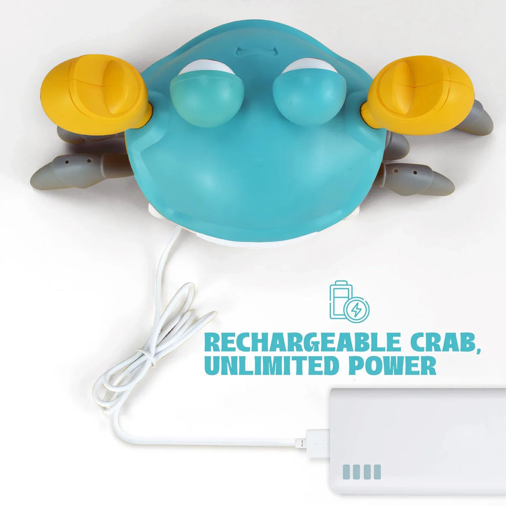 Aura Beautiful Crawling Crab With Music And Light For Little Kids 6-12 Years And Toddlers 0-6 Months Tummy Time, Learning Crawl And Cognitive Development - Kids Favorite Entertaining Gift
