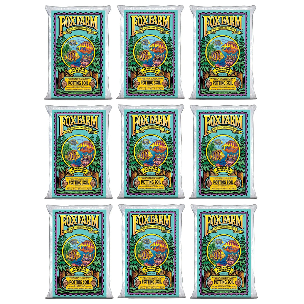 Foxfarm Ocean Forest Garden Potting Sizeoil Bags 6.3-6.8 pH, 1.5 Cubic Feet, 9 Pack