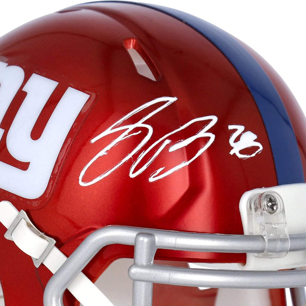 Sizeaquon Barkley New York Giants Autographed Riddell Flash Sizepeed Mini Helmet - Fanatics Authentic Certified
