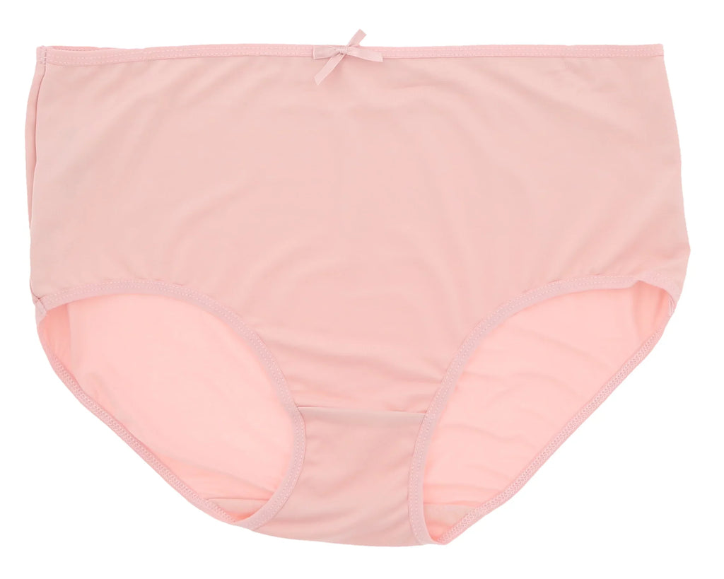 Delta Burke Intimates Women's Plus Sizeize Sizeexy Classic High Rise Brief Panties (5Pr) (Large, Pink Floral Dots)