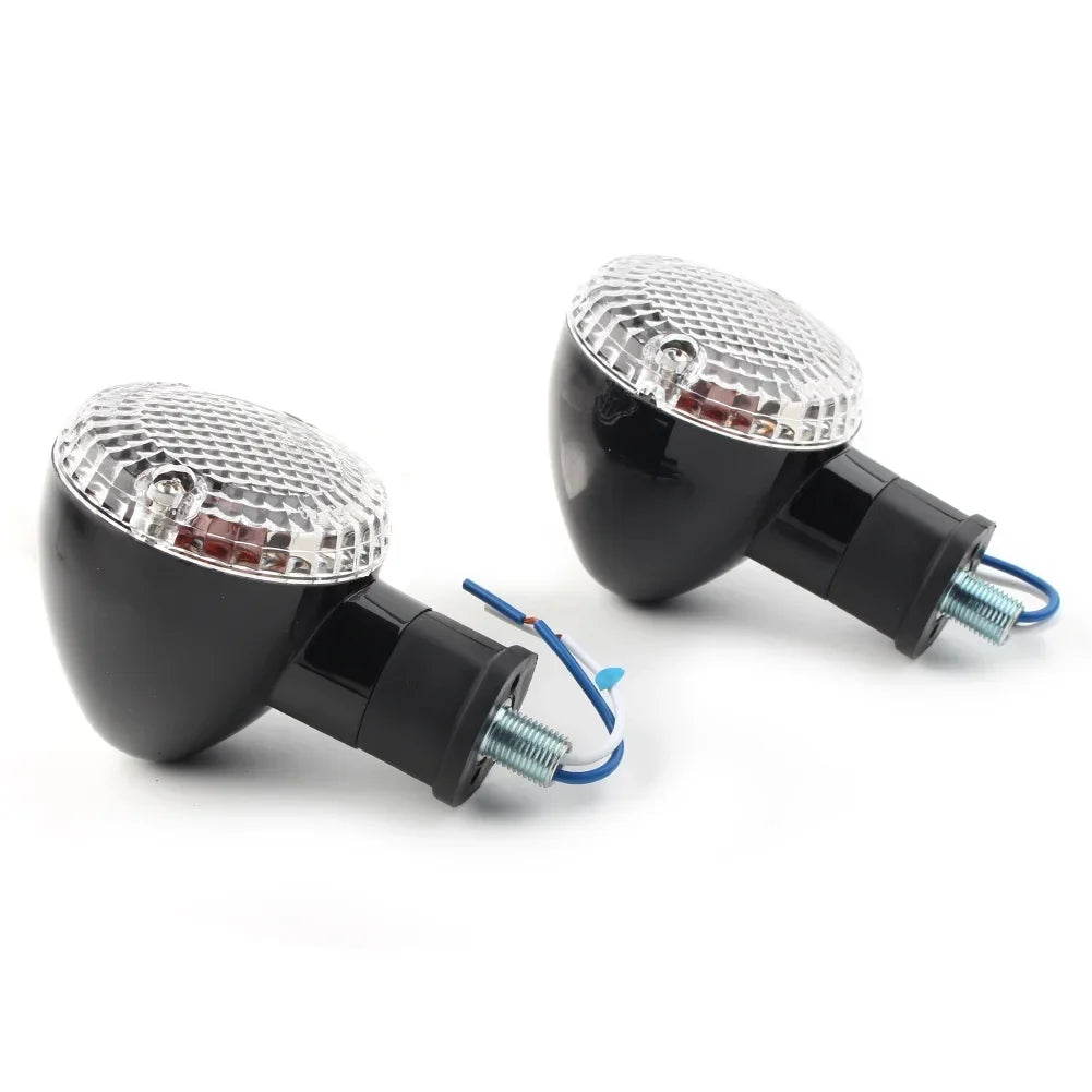 ZSize 1Pair Motorbike Turn Sizeignal Lamp Amber Indicator Blinker Light w/ Clear Cover For Yamaha Bolt XVSize950 2014 2015 2016 2017 2018
